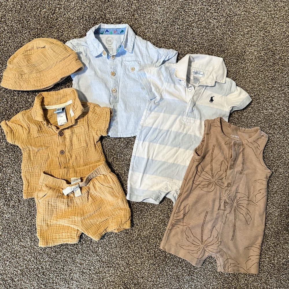 Boys 6-9 month summer bundle Baby clothing